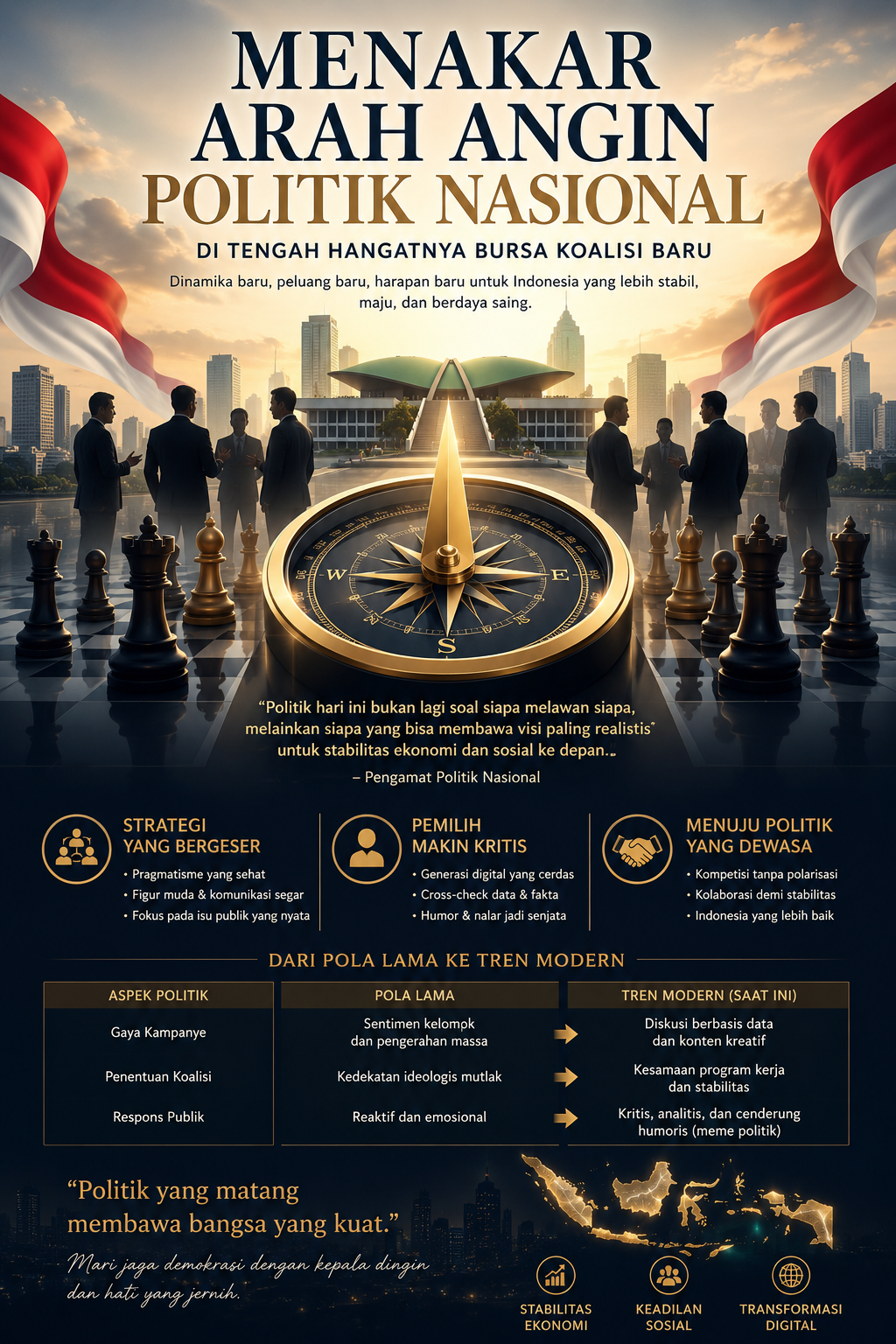 Menakar Arah Angin Politik Nasional di Tengah Hangatnya Bursa Koalisi Baru