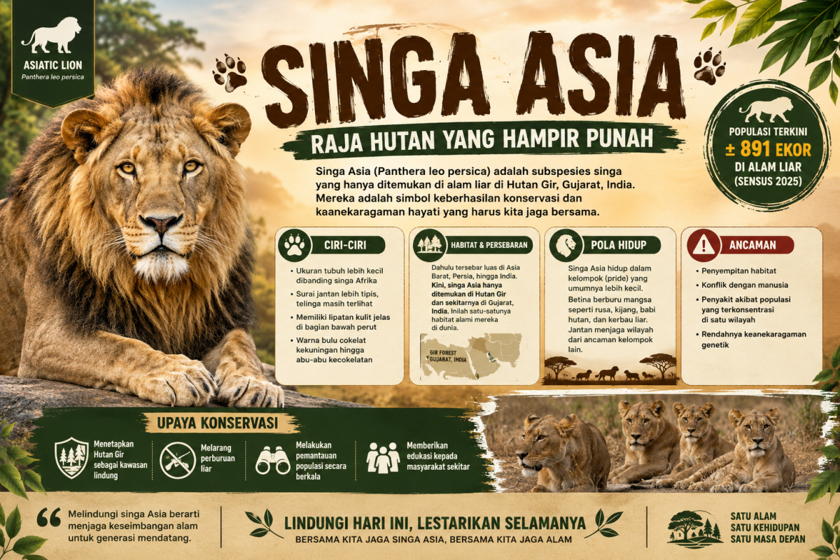 Singa Asia: Raja Hutan yang Hampir Punah Pendahuluan