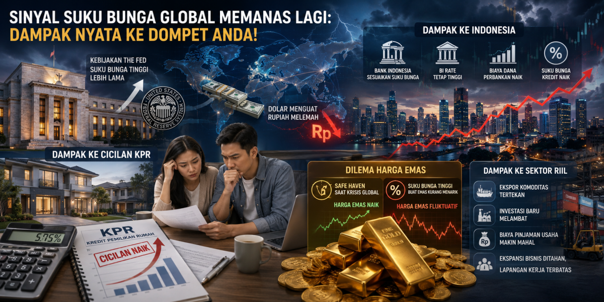 Sinyal Suku Bunga Global Memanas LagiSinyal Suku Bunga Global Memanas Lagi: Siap-Siap, Ini Dampaknya ke Cicilan KPR dan Harga Emas Anda!